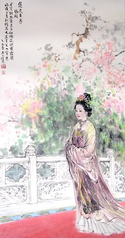 On the Terrace of Assembled Angels I by Zhang Hu -  Jueju   Palace   History   Taoism   Sorrow 