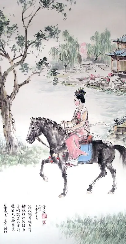 On the Terrace of Assembled Angels II by Zhang Hu -  Jueju   Palace   History   Beauty   Sorrow 