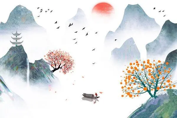 An Autumn Evening in the Mountains by Wang Wei #Evening #Mountain 