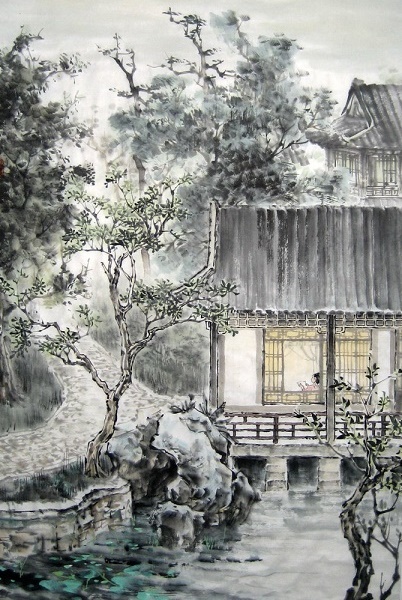 Beady curtains covered my bedroom by Li Shangyin