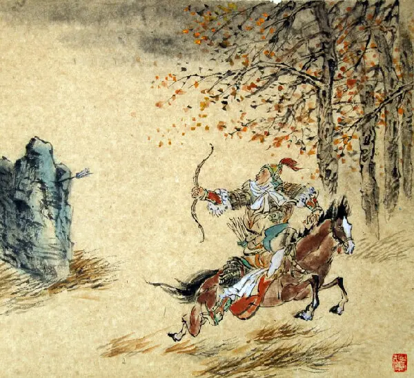 Border-songs II by Lu Lun -  Quatrain   Night   Archery   Mystery 