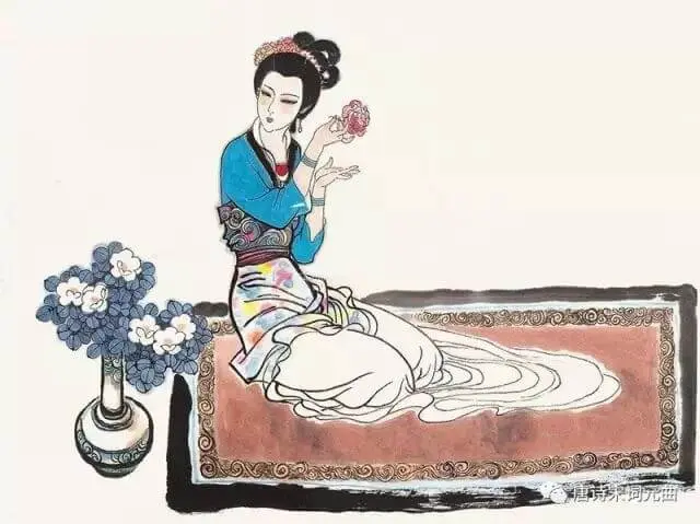 Budding Blooms  - to the Tune of Jianzi Magnolia by Li Qingzhao -  Song Dynasty Poetry   Ci Lyrics   Northern Song Period   Marital Intimacy   Youth and Vitality   Playful Vanity   Material Culture   Imagery: Flowers 