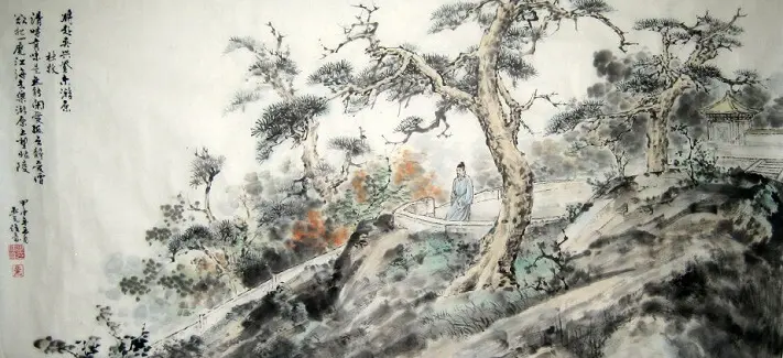 I Climb to the Leyou Tombs Before Leaving for Wuxing by Du Mu -  Jueju   Bureaucracy   Irony   History   Nostalgia 