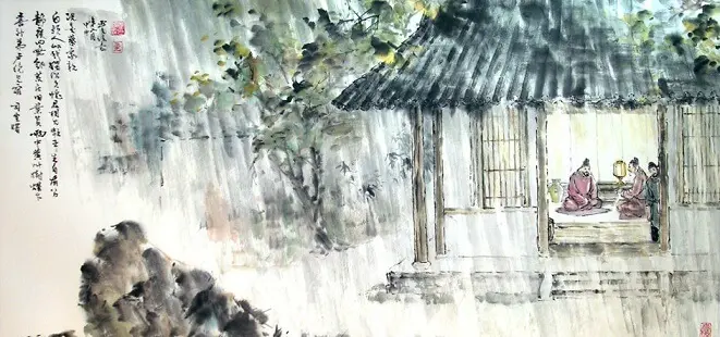 When Lu Lun My Cousin Comes for the Night by Sikong Shu -  Regulated Verse   Solitude   Night   Kinship 