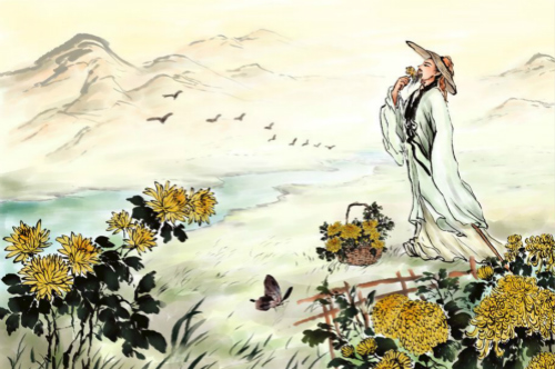 The Double Ninth Festival Delayed by Rain by Yu Xuanji