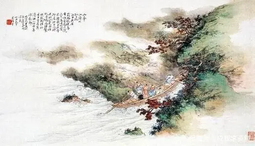 Two Lonely Isles in the Yangzi River - Written on a Picture Drawn by Li Sixun by Su Shi -  Gushi   Painting   Nature   River   Mountain   Humor 
