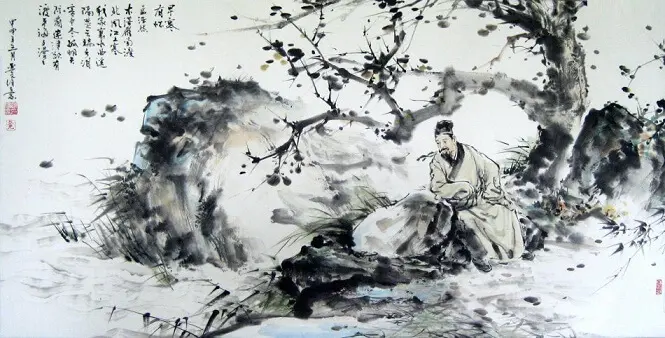 Memories in Early Winter by Meng Haoran -  Regulated Verse   Winter   Homesickness   River 