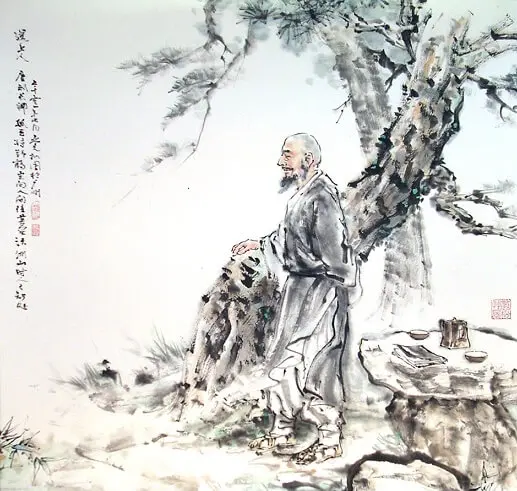 Farewell To a Buddhist Monk by Liu Changqing -  Quatrain   Reclusion   Irony   Farewell 