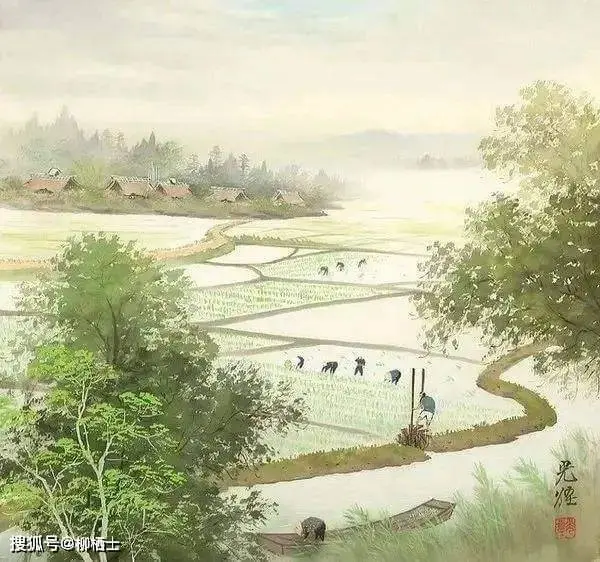 Springtide on the Farm by Wang Wei -  Wulu   Pastoral   Spring   Nostalgia   Solitude 