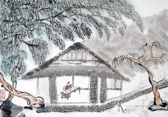 In Her Quiet Window by Wang Changling -  High Tang Quatrain   Guiyuan Shi   Boudoir Grievance   Willow Imagery   Anti-War Allegory 