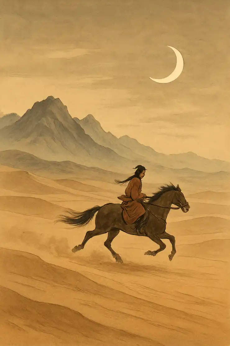 Horse Poems V by Li He -  Mid-Tang Dynasty   Shigui (Poet Ghost)   Equine Allegory   Frontier Minimalism   Naming Taboo Trauma   Geopolitical Restlessness   Martial Longing 