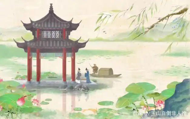 The Lakeside Temple at Dawn by Yang Wanli -  Song Dynasty Poetry   Seven-Character Quatrain (Qi Jue)   Chengzhai Style   West Lake Topography   Summer Landscape   Lotus Imagery   Farewell Literature 