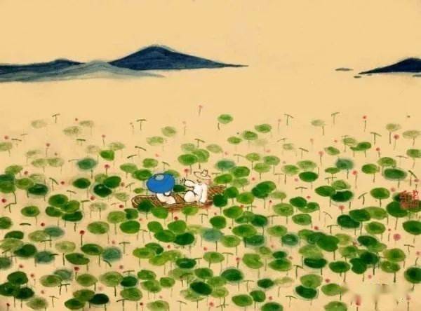 Looking at Mountains from the River Boat by Su Shi