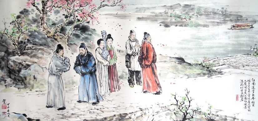 On Meeting Li Guinian Down the River by Du Fu
