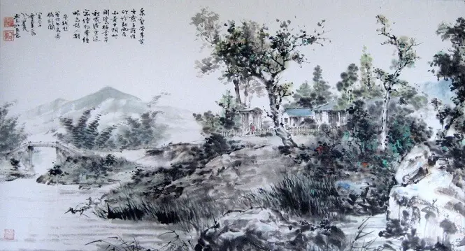 A Message to Censor Yang by Qian Qi -  Lüshi   Nature   Friendship   Spring   Solitude 