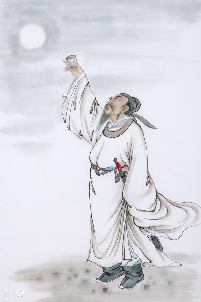 Reflections on the Moon While Drinking by Li Bai (Li Po)