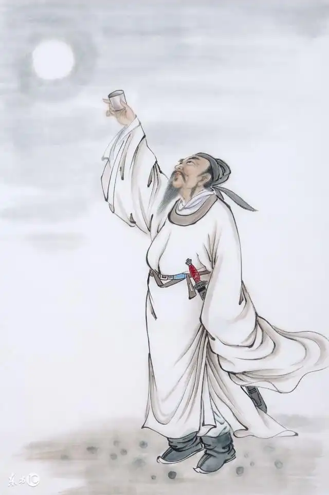Reflections on the Moon While Drinking by Li Bai (Li Po) -  Moon Imagery  Taoist Philosophy  Cosmic Solitude  Wine in Poetry 
