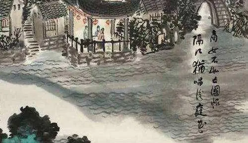 A Mooring on the Qin Huai River by Du Mu -  Jueju   Night   History   Critique   Irony 