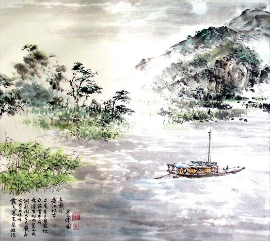 Thoughts of Old Time on the Chu River by Ma Dai