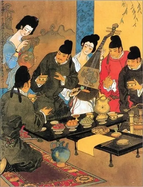 Parting at a Tavern in Jinling by Li Bai (Li Po) -  Jueju   Parting   Wine   Spring   Friendship 