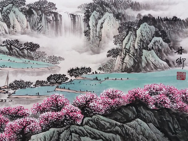 Peach Blossom Journey by Wang Wei