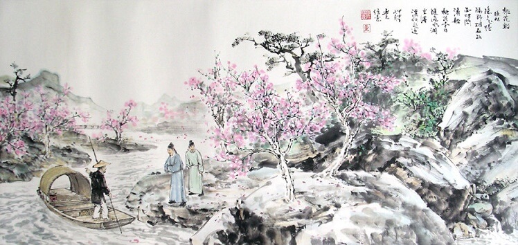 Peach-blossom River by Zhang Xu