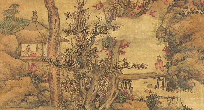On the River Near Chang Mountain by Xu Zaisi -  Qu   River   Journey   Mountains   Resistance 