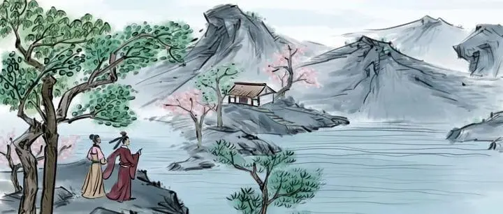 Sand of Silk-washing Stream by Su Shi -  Ci   Spring   Aging   Stream   Resilience 