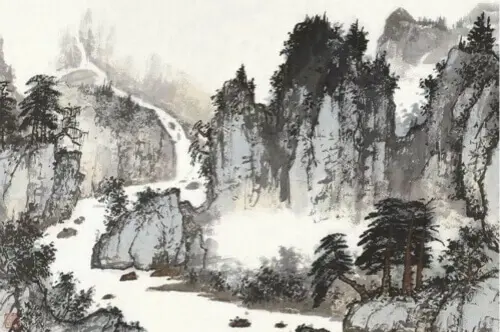On Seeing the Snow-peak of Zhongnan by Zu Yong -  Jueju   Winter   Nature   Mountain   Snow 