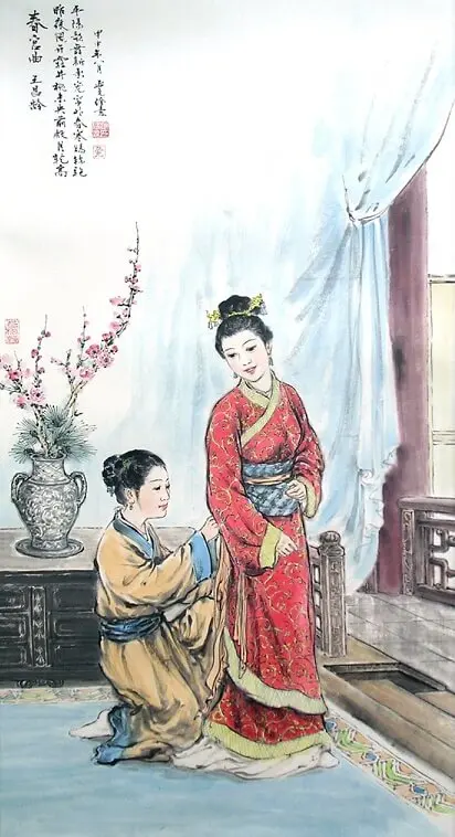 A Song of the Spring Palace by Wang Changling -  Quatrain   Palace   Favor   Time 