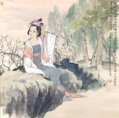 A Sigh in The Spring Palace by Du Xunhe -  Wulü   Palace   Gender   Irony   Power 