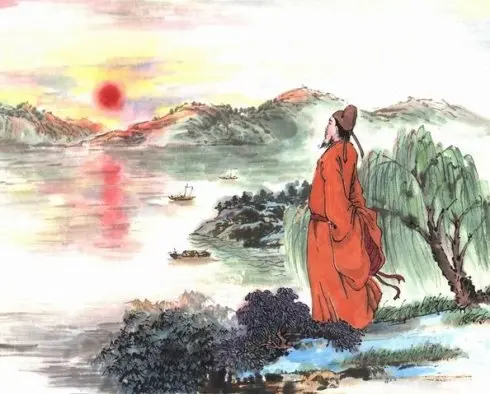 Song of Sunset on the River by Bai Juyi -  Autumn   Nature   Sunset   Landscape 