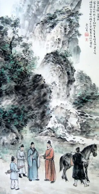Taking Leave of Wang Wei by Meng Haoran -  Regulated Verse   Farewell   Frustration   Reclusion 