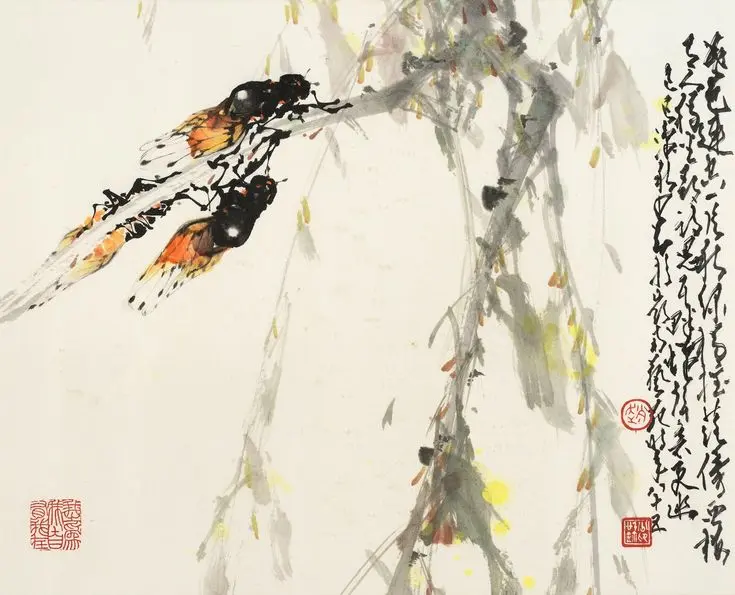 To the Cicada by Yu Shinan -  Jueju   Allegory   Integrity   Purity   Elevation 