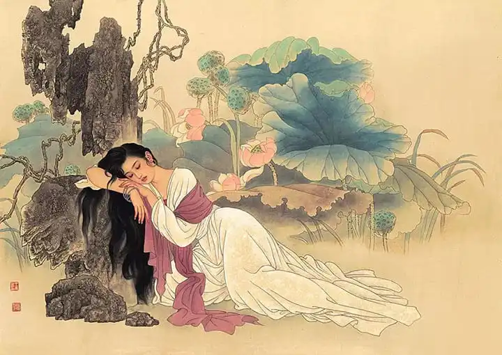 Visiting the South Pavilion at Chongzhen Temple Where the Civil Service Exam Results Are Posted by Yu Xuanji -  Female Poet  Gender Inequality  Intellectual Ambition  Daoist Priestess 