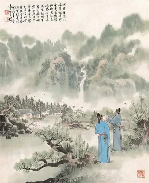 On a Walk in the Early Spring Harmonizing a Poem By My Friend Lu Stationed at Changzhou by Du Shenyan -  Lüshi   Spring   Exile   Nature   Nostalgia 