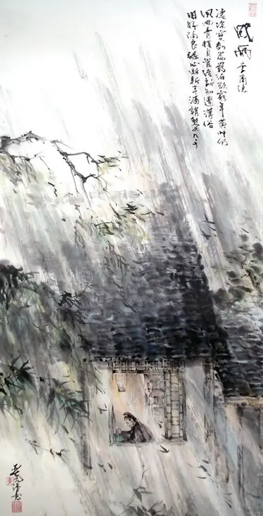 Wind and Rain by Li Shangyin -  Wulü   Exile   Despair   Contrast   Wine 